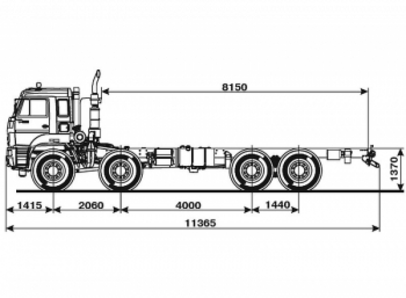 6560-3960-53 Шасси КамАЗ